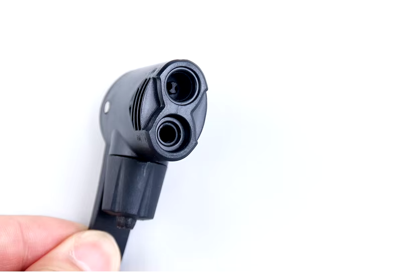 Pumpendüsenadapter für Fahrradpumpe Doppelventil Schrader/Presta bis 150 PSI ABS