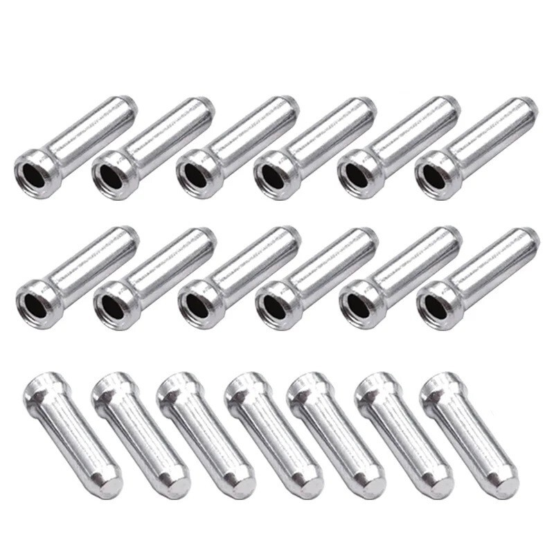 10 Stück Quetschhülsen Aluminium Bremszug Bowdenzug Endkappen Fahrrad Schaltzug