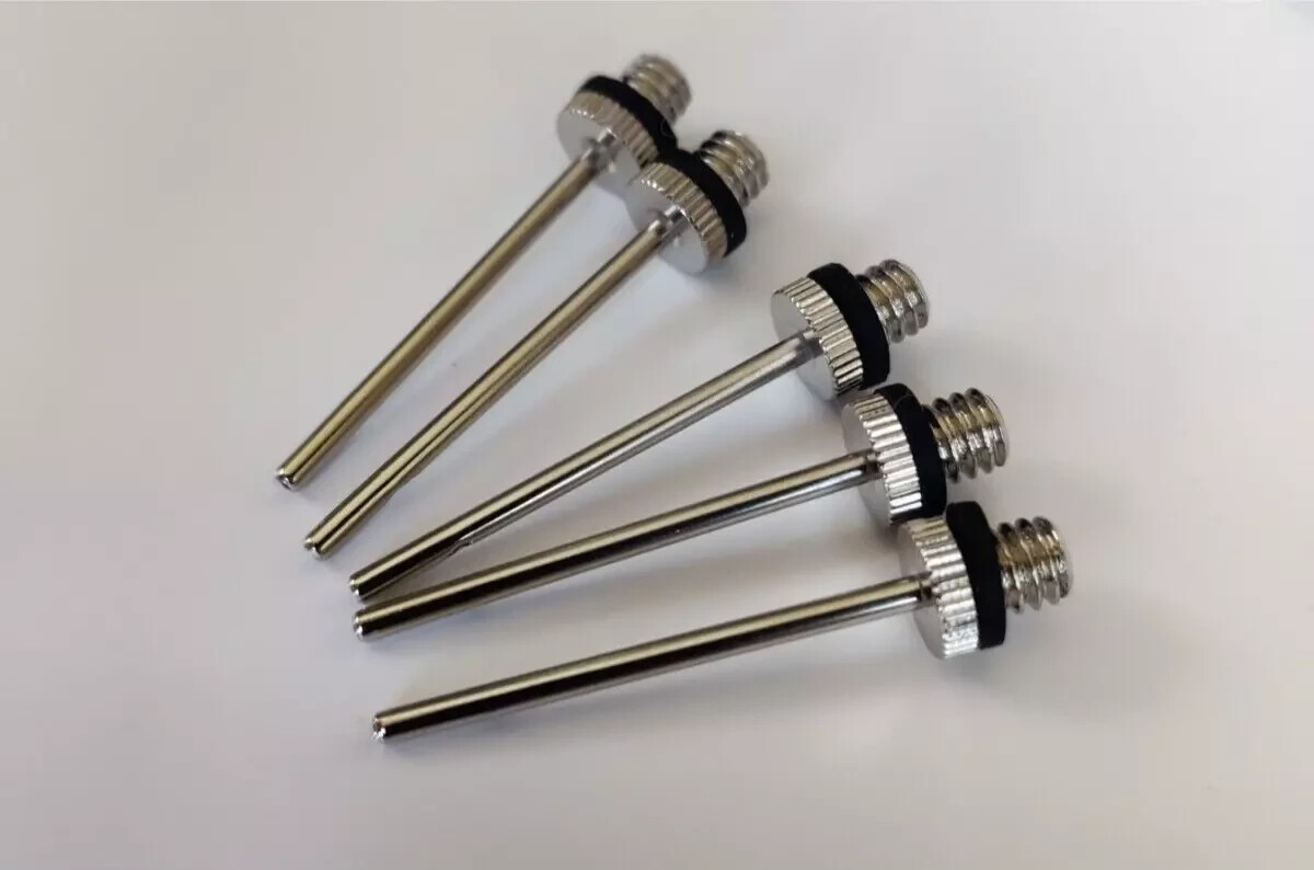 5 Stück Sport Ballnadel Ventilnadel + 1 Adapter Luftpumpe Ventil Ball Pumpe