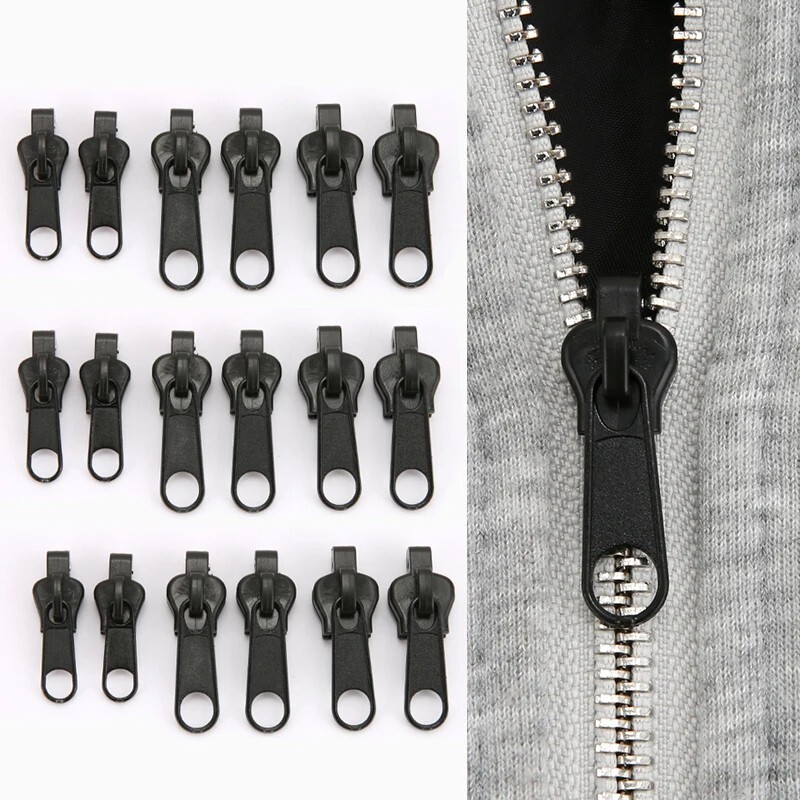 6 Stück Reißverschluss Reparatur Set Universal ZipperFix Kleidung Taschen