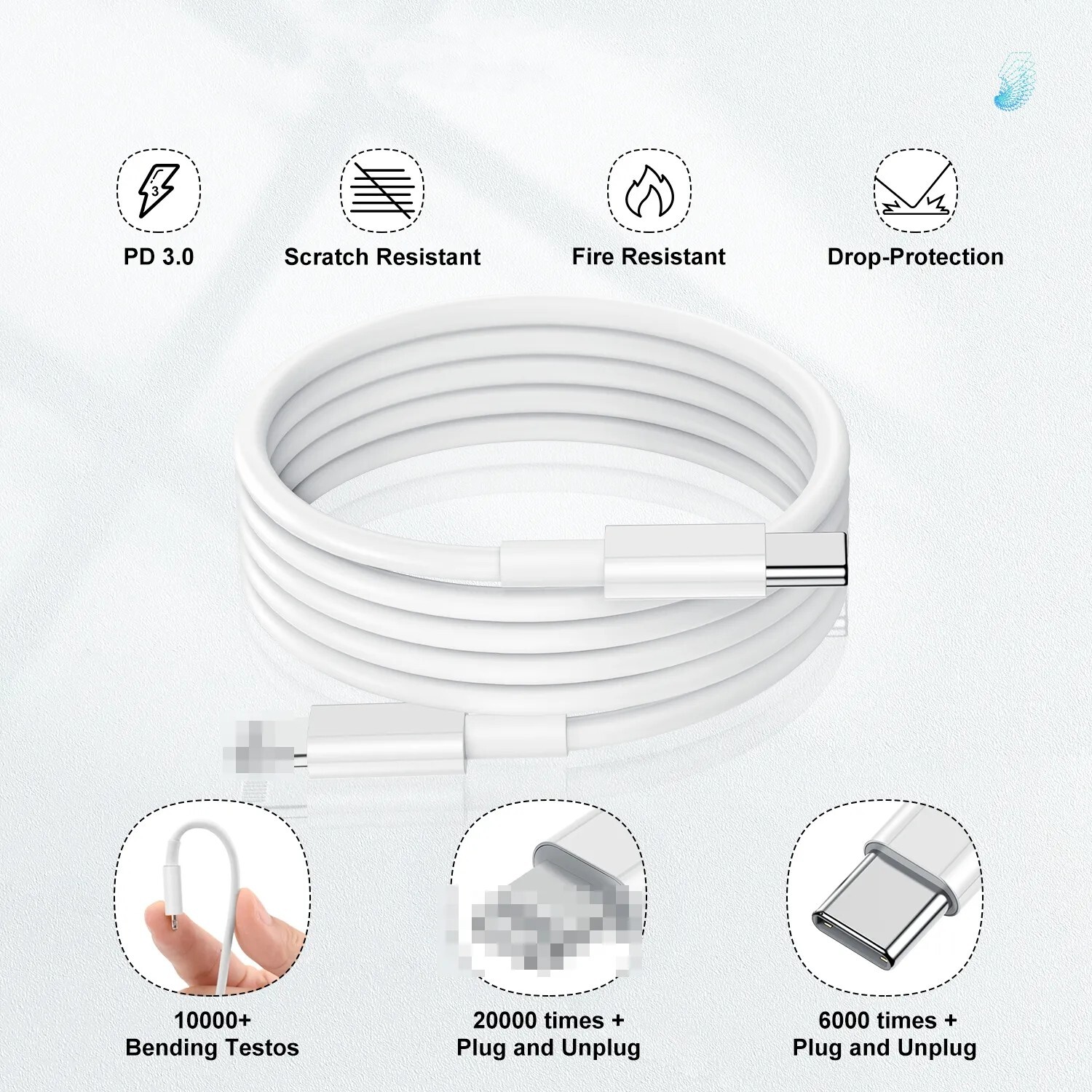 3x Schnell Ladekabel für IPhone USB C 20 W für IPad Adapter 7 8 X 11 12 13 14