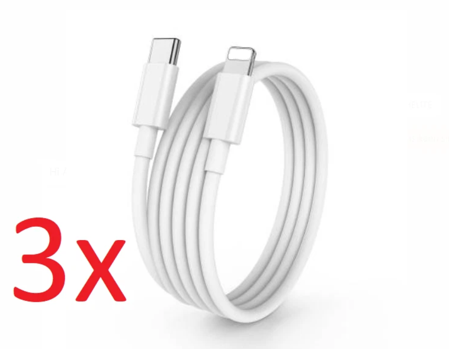 3x Schnell Ladekabel für IPhone USB C 20 W für IPad Adapter 7 8 X 11 12 13 14
