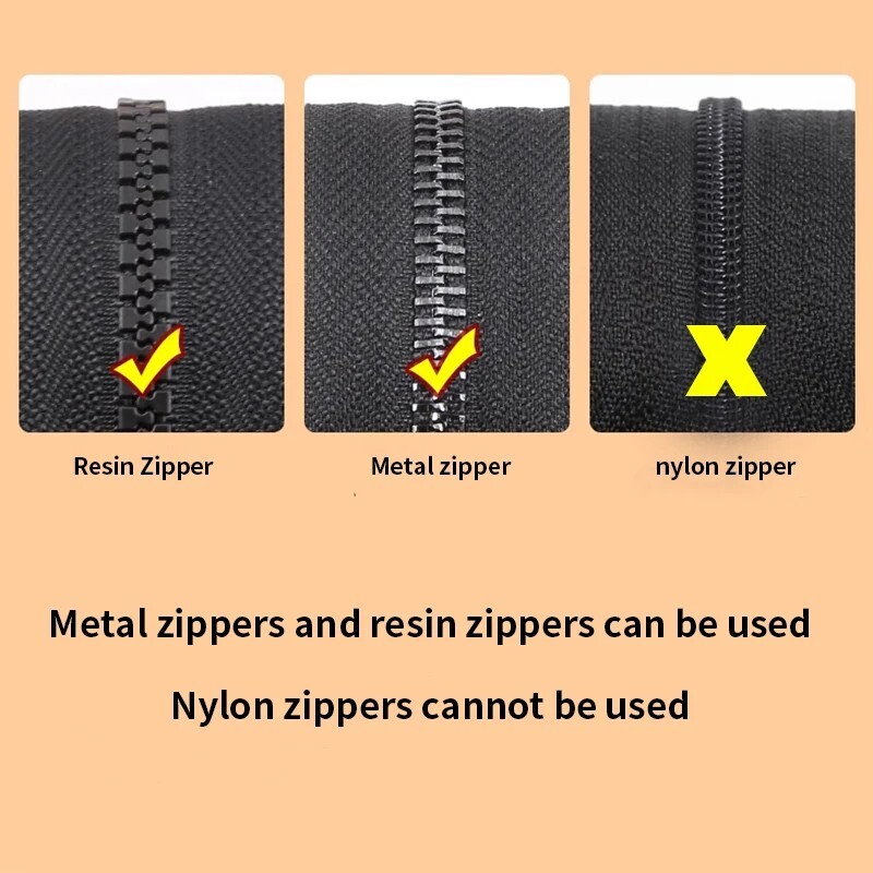 6 Stück Reißverschluss Reparatur Set Universal ZipperFix Kleidung Taschen