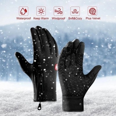 Winter Handschuhe Thermo Warm Wasserdicht Touchscreen Herren Damen Outdoor Ski L