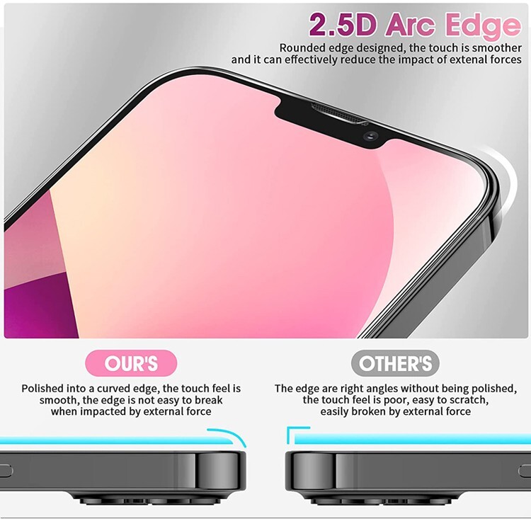 Echt Glas für iPhone 14 Pro Plus Pro Max 9H Panzerfolie Schutz 😍