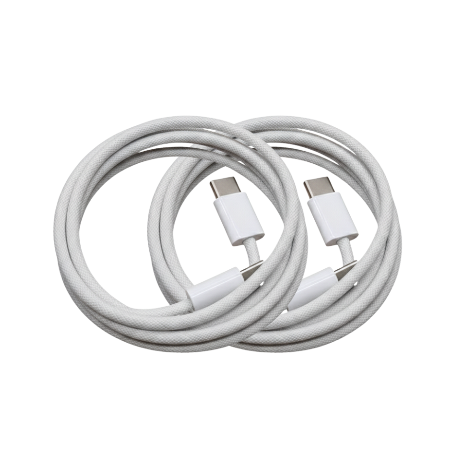 2 Stück 60W Ladekabel USB C zu C für iPhone 15 16 iPad Pro Samsung Android 1m