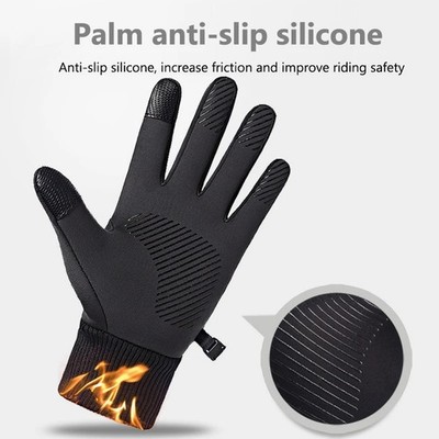 Winter Thermo Handschuhe Herren Wasserdicht Touchscreen Winddicht Grip Sport L
