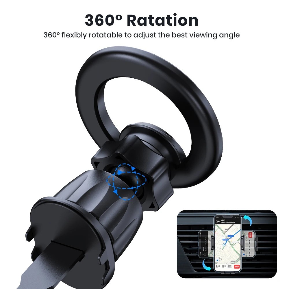 Magnetische Auto Handyhalterung Lüftung TOPK 360° Magsafe Halter iPhone Samsung