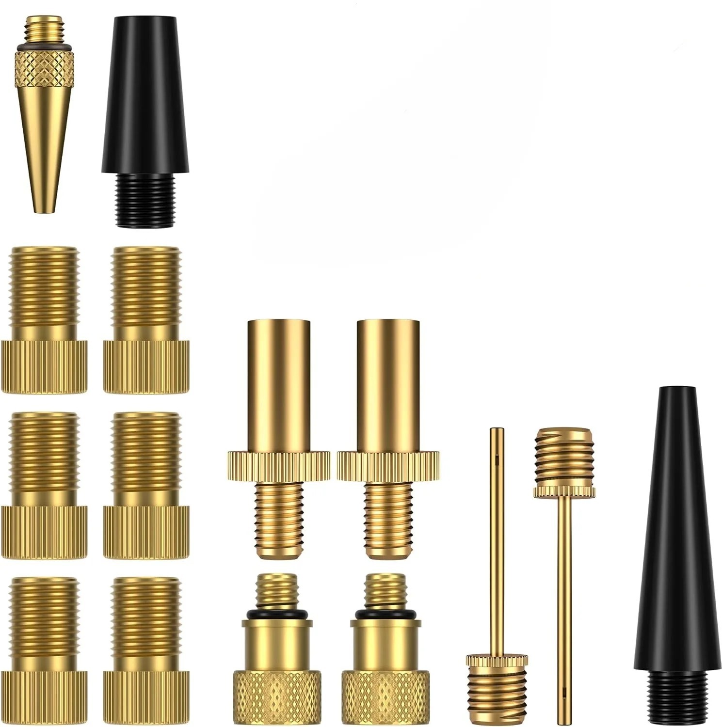 15er Fahrradventiladapter Set Presta Schrader Dunlop Aufpumpen Dichtungsring – 15er