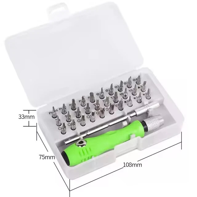 32 in 1 Schraubendreher PC Handy Brillen Set Werkzeugset feine Bits