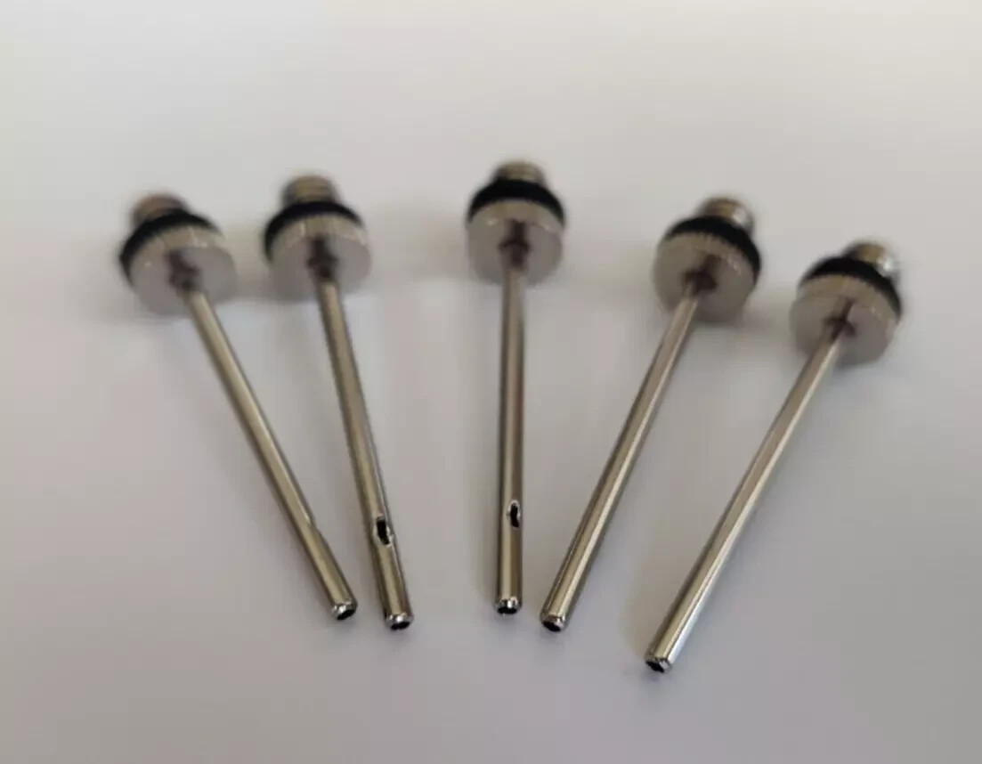 5 Stück Sport Ballnadel Ventilnadel + 5 Adapter Luftpumpe Ventil Ball Pumpe