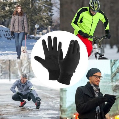 Winter Thermo Handschuhe Herren Wasserdicht Touchscreen Winddicht Grip Sport L
