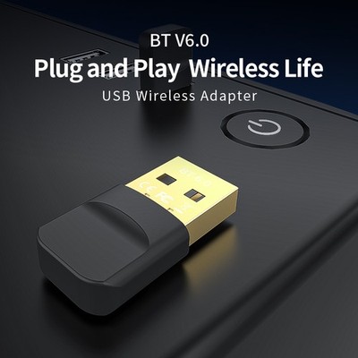 Bluetooth 6.0 Adapter USB Dongle PC Maus Tastatur Kopfhörer 20m Range