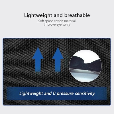 3D Schlafmaske Premium | Blickdicht & Atmungsaktiv | Ergonomische Augenmaske Rei