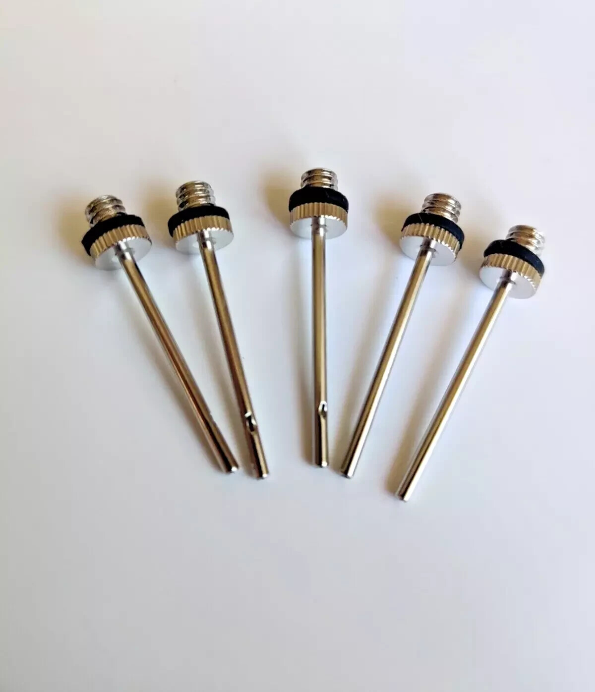5 Stück Sport Ballnadel Ventilnadel + 1 Adapter Luftpumpe Ventil Ball Pumpe