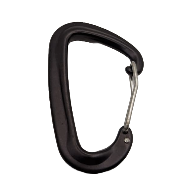 5 Stück Karabinerhaken Edelstahl 8kN 816kg Anthrazit Mountaineering Haken Clip