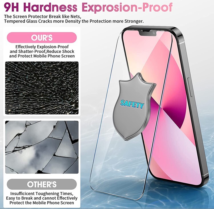 Echt Glas für iPhone 14 Pro Plus Pro Max 9H Panzerfolie Schutz 😍