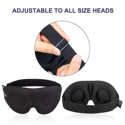 3D Schlafmaske Premium Blickdicht & Druckfrei Ergonomische Reise-Augenmaske