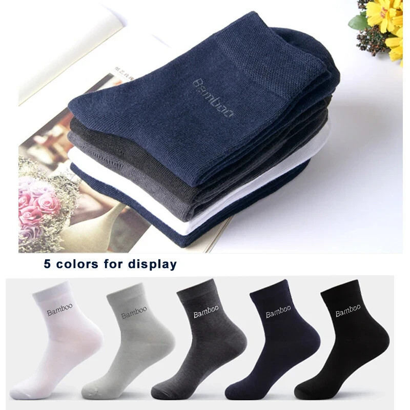 10 Paar Herren Bambusfasersocken - Atmungsaktiv und Komfortabel Blau