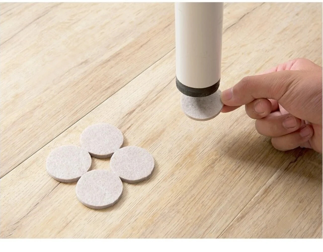 Selbstklebende Filzpads Möbel - Schutz & Lärmminderung - 0,5 cm Dicke - 10 Stk