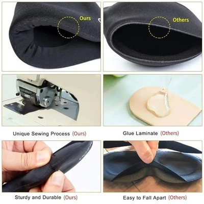 3D Schlafmaske Premium Blickdicht & Druckfrei Ergonomische Reise-Augenmaske