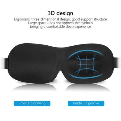 3D Schlafmaske Premium | Blickdicht & Atmungsaktiv | Ergonomische Augenmaske Rei