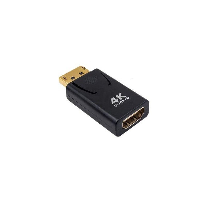 DisplayPort auf HDMI Adapter | 4K 60Hz UHD | DP Stecker zu HDMI Buchse Konverter – 1 Stück