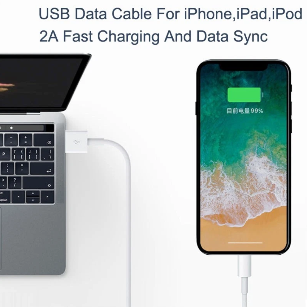 Ladekabel iPhone für 7 8 XR X XS 11 12 13 14 USB iPad Pro 1m