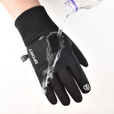 Winter Thermo Handschuhe Herren Wasserdicht Touchscreen Winddicht Grip Sport L