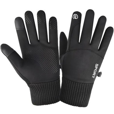 Winter Thermo Handschuhe Herren Wasserdicht Touchscreen Winddicht Grip Sport L