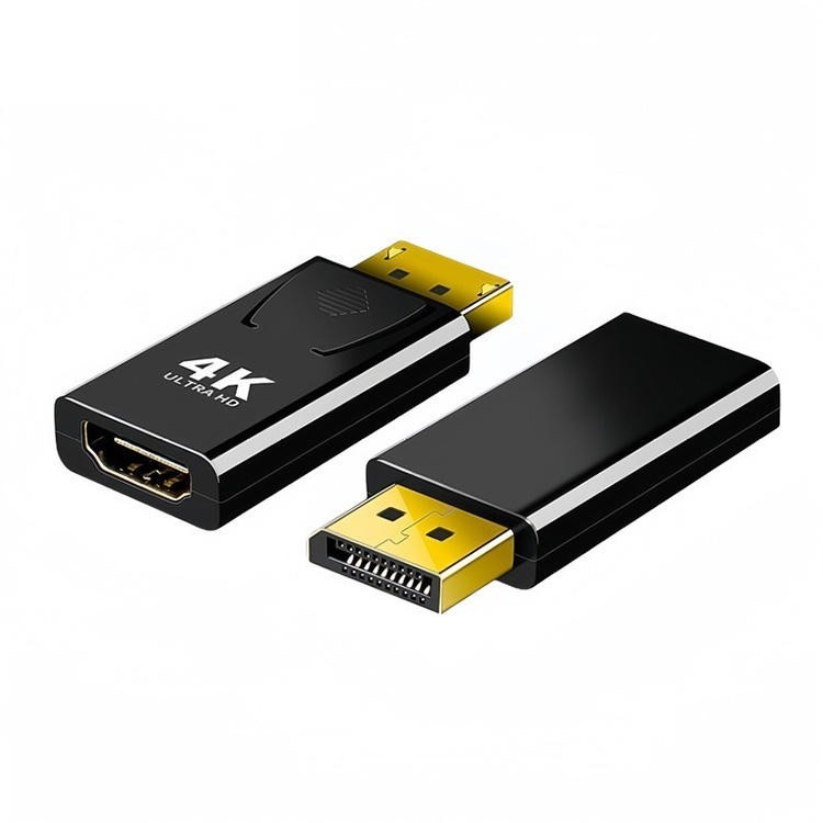 DisplayPort auf HDMI Adapter | 4K 60Hz UHD | DP Stecker zu HDMI Buchse Konverter – 1 Stück