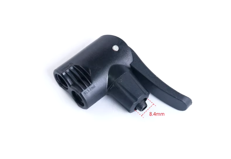 Pumpendüsenadapter für Fahrradpumpe Doppelventil Schrader/Presta bis 150 PSI ABS