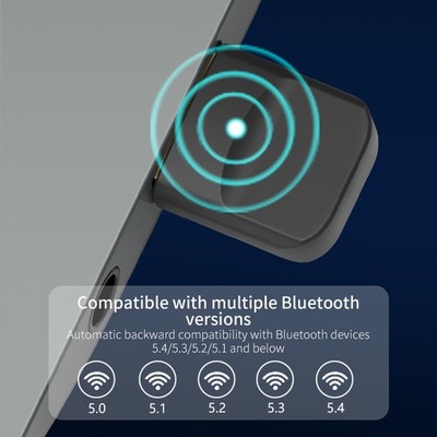 Bluetooth 6.0 Adapter USB Dongle PC Maus Tastatur Kopfhörer 20m Range