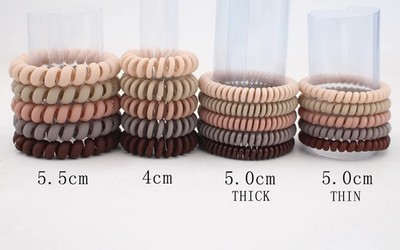 Spiral Haargummi Telefonkabel elastisch 5x Stretch Haarband Zopfgummi Damen