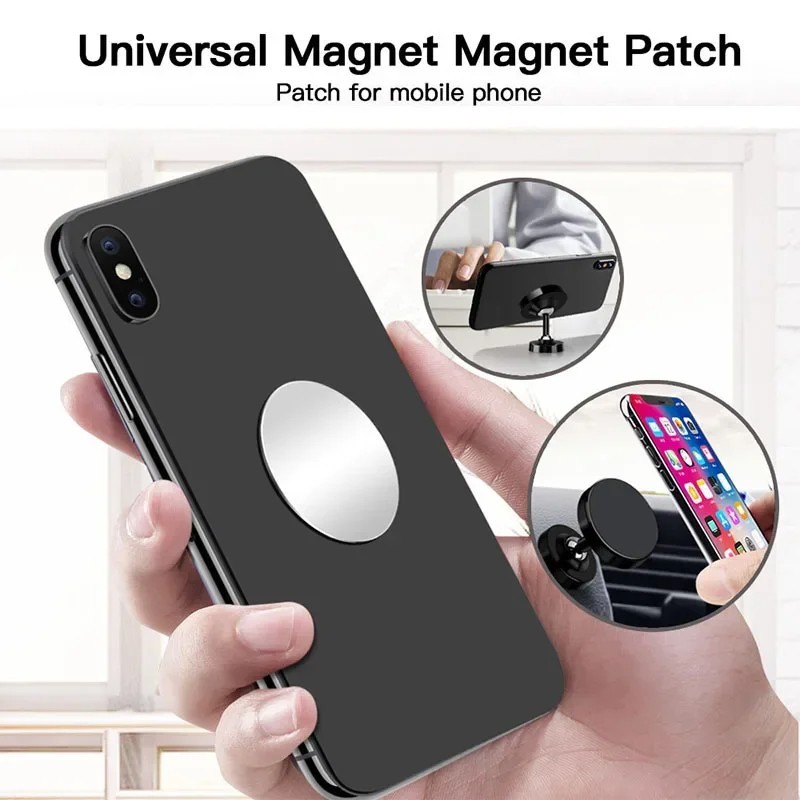 5 Stück Metall Platte Auto Telefon Halter Universal Disk Rund