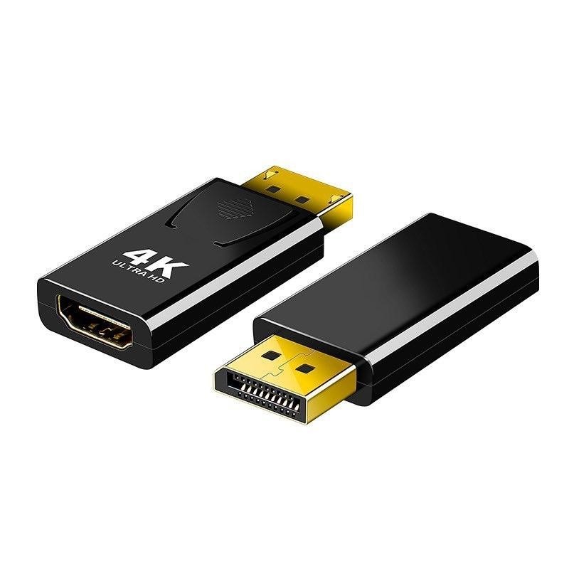 DisplayPort auf HDMI Adapter | 4K 60Hz UHD | DP Stecker zu HDMI Buchse Konverter – 1 Stück