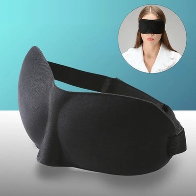3D Schlafmaske Ergonomisch Blickdicht Druckfrei Augenmaske Reisen Memory Schaum