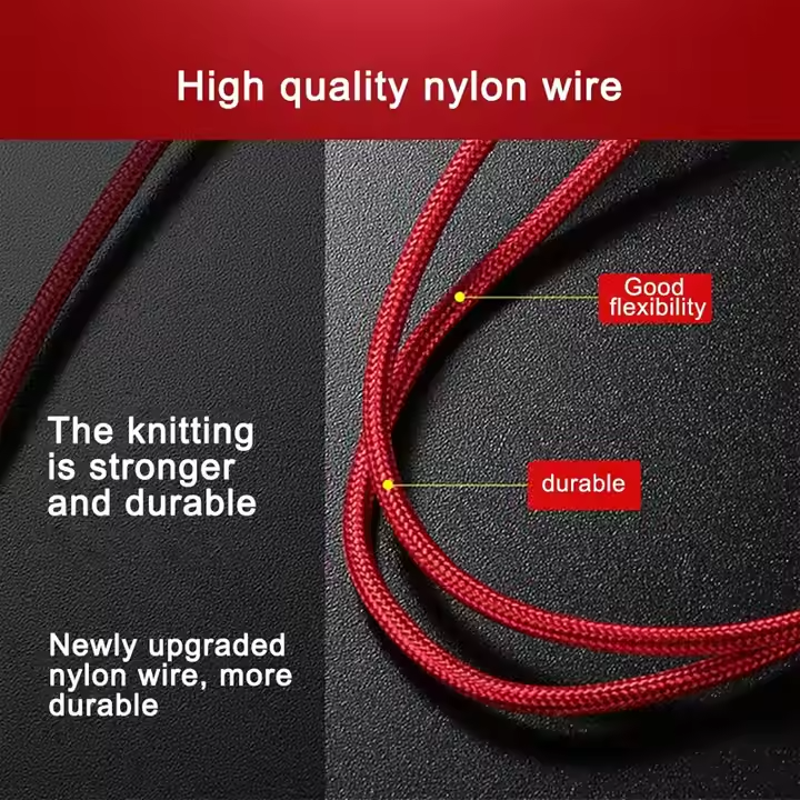 1,2m Multi USB Ladekabel 3 in 1 Typ-C Micro iPhone Huawei Blau Universal