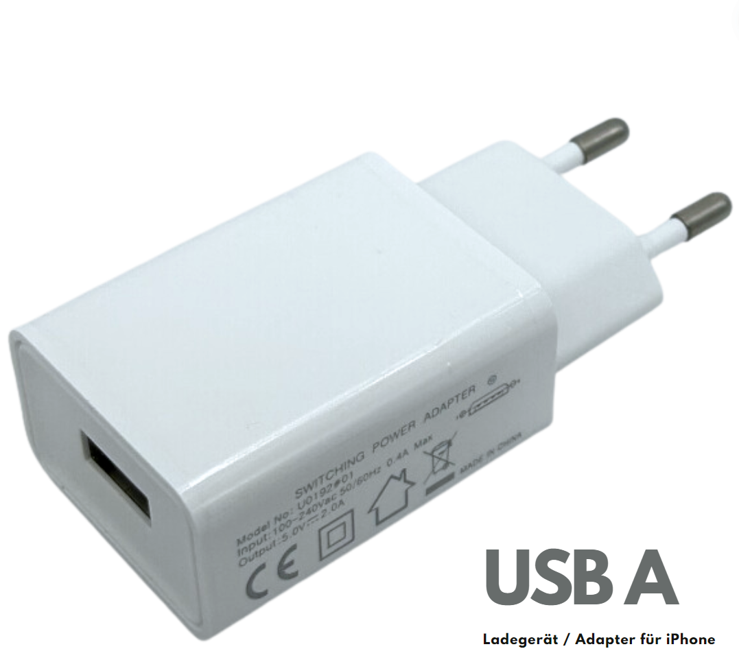 Ladegerät Netzteil für Apple iPhone 8 11 12 13 14 X Pro Max Adapter USB A