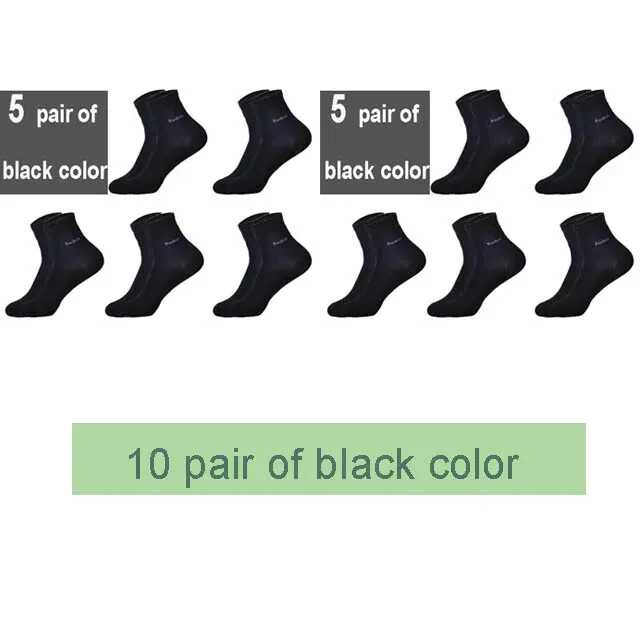 10 Paar Herren Bambusfasersocken - Atmungsaktiv und Komfortabel