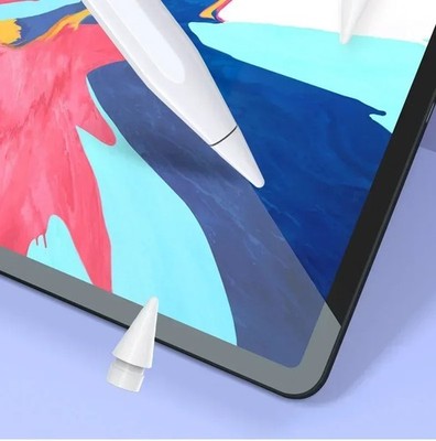 4x Ersatzspitzen für Apple Pencil für 1 und 2 Generation Weiß Nibs Pen Federn