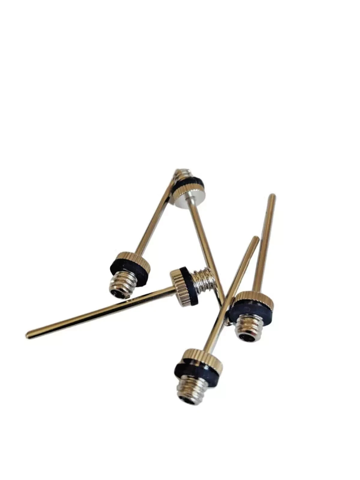 5 Stück Sport Ballnadel Ventilnadel + 5 Adapter Luftpumpe Ventil Ball Pumpe