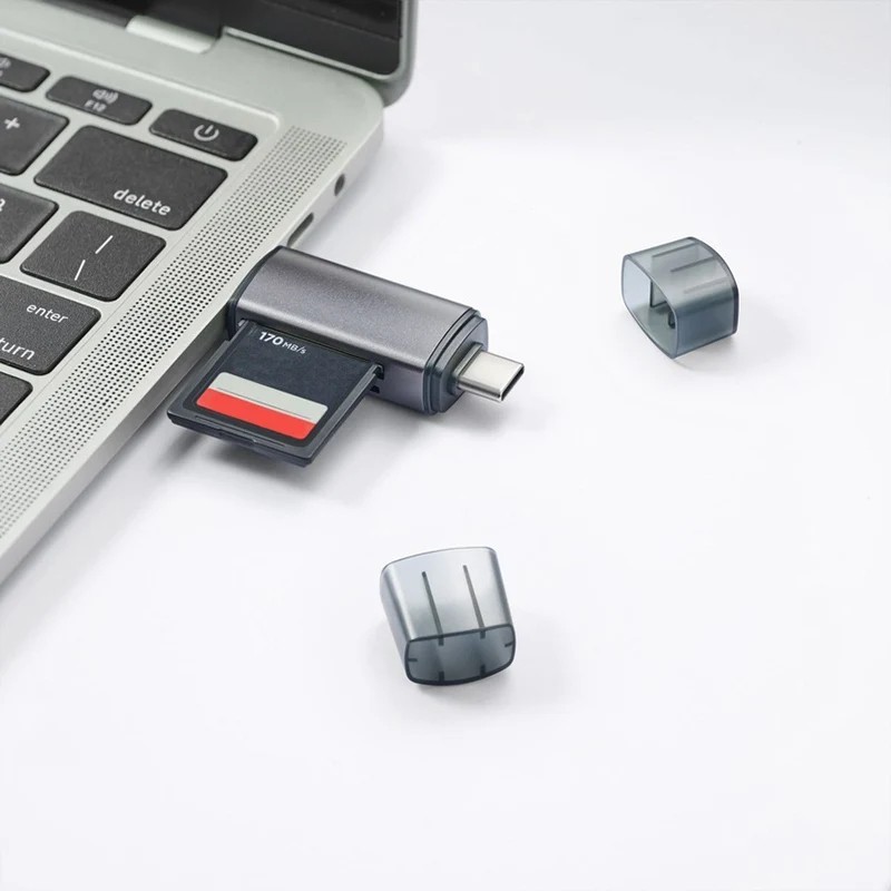 2x Kartenleser 4-in-1 SD USB 2.0 Micro SD OTG Adapter für PC Laptop Flash XC TF