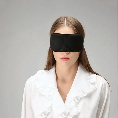 3D Schlafmaske Ergonomisch Blickdicht Druckfrei Augenmaske Reisen Memory Schaum