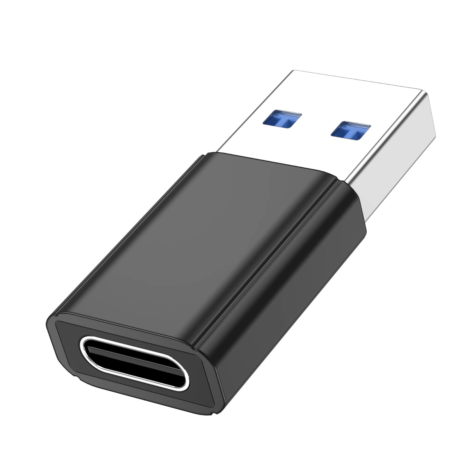 4 Stück USB C auf USB Adapter OTG 3.2 Schnellladen Datenübertragung Silber