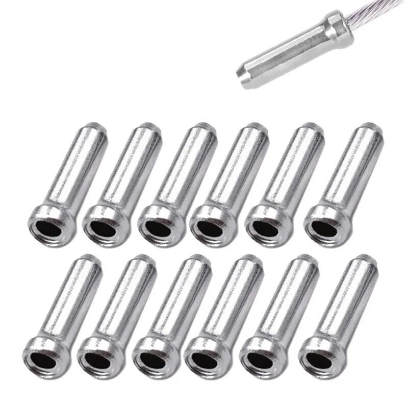 10 Stück Quetschhülsen Aluminium Bremszug Bowdenzug Endkappen Fahrrad Schaltzug