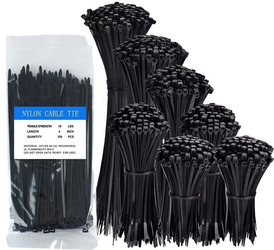 Kabelbinder SCHWARZ UV beständig sehr hohe Zugfestigkeit Industriequalität – 2,5 x 100mm